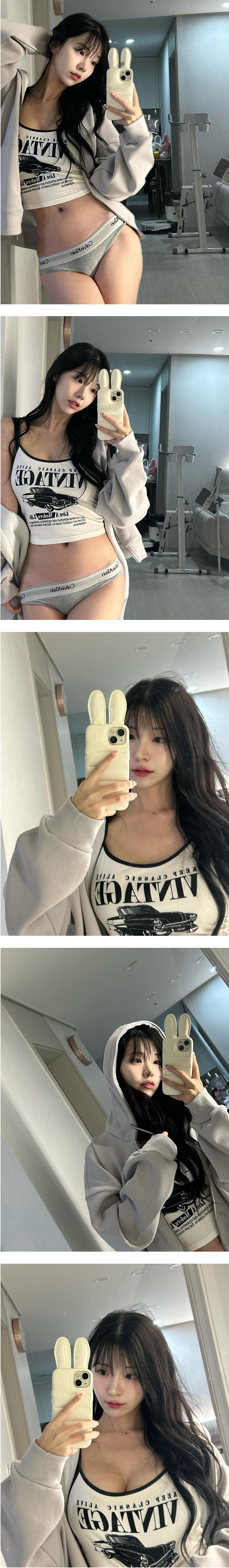 회색 CK 팬티 착용한 쏘블리 은근한 Y존 - 인스타