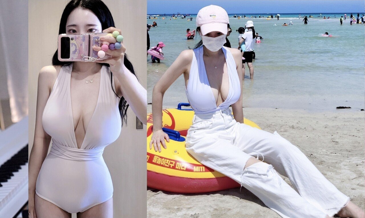 팬더티비 출신 나는찬미 제주도 여행사진  슴골 클라스
