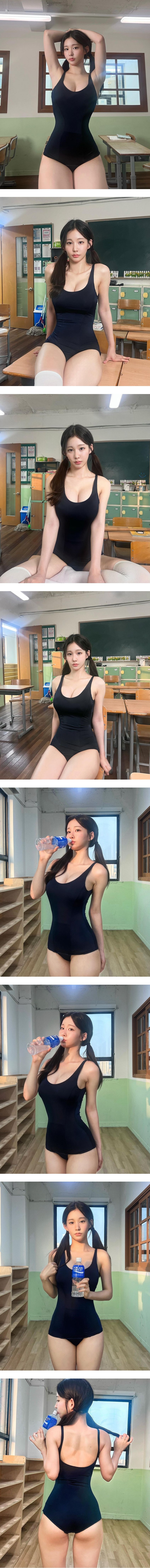 초등학교 가서 스쿨미즈 입고 몸매 뽐내는 갓세희 ㅗㅜㅑ