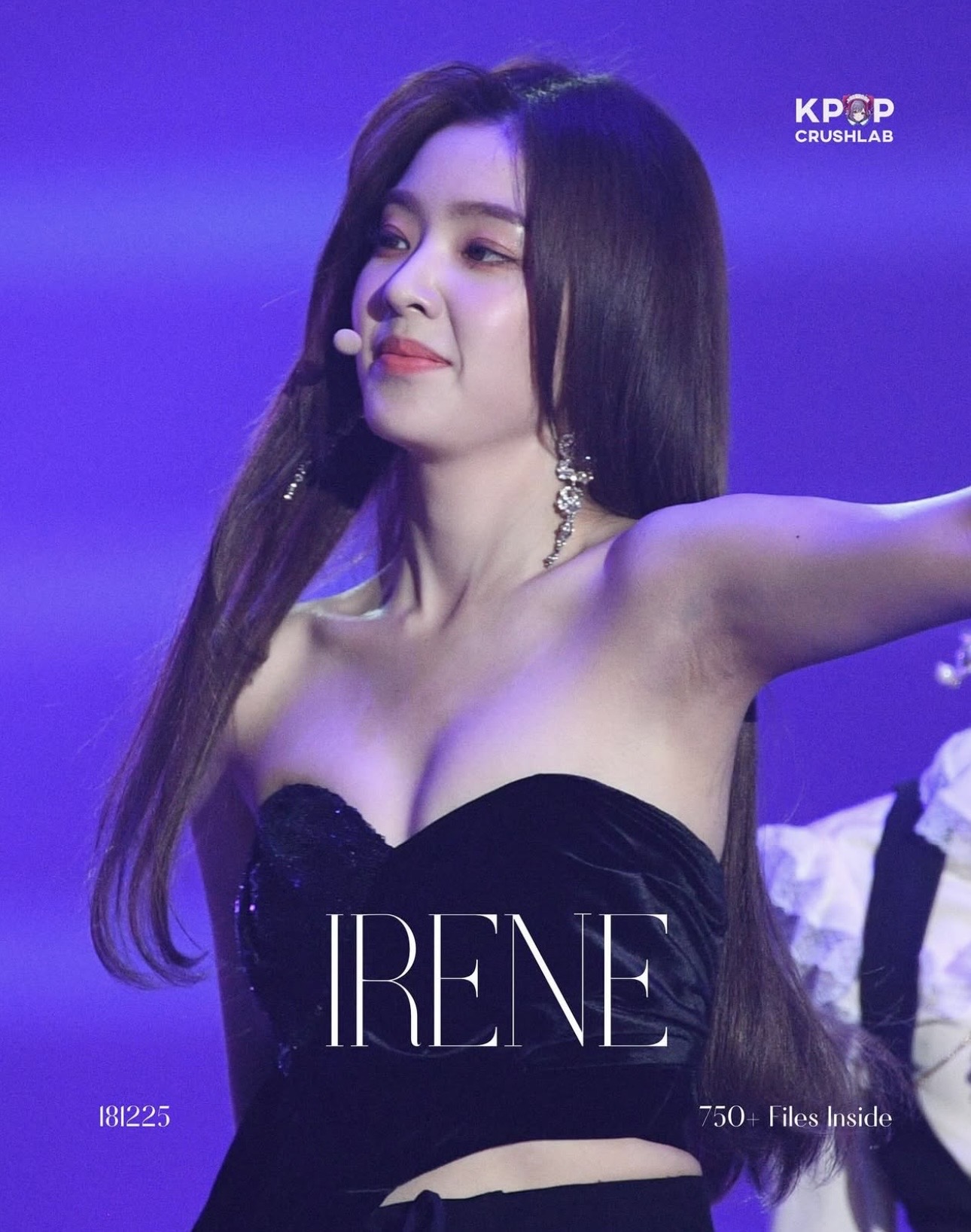 181225 아이린 검정 오프숄더 란제리룩 역대급 가슴골 야드랑이