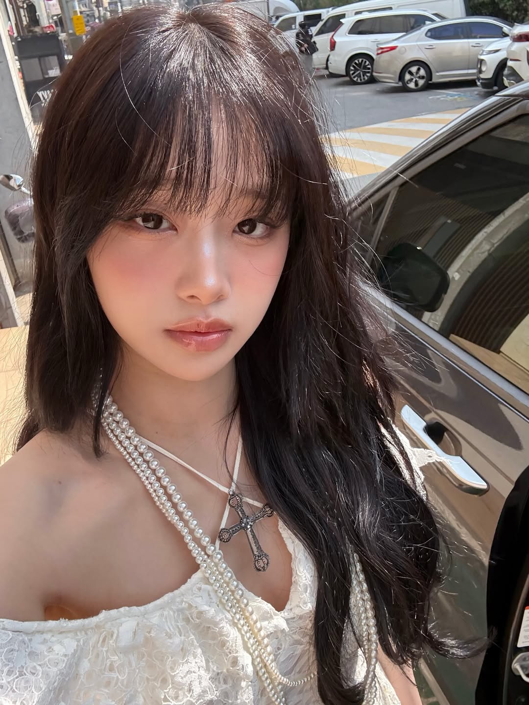 섹시한 츄...순백색 레이스 홀터넥 + 면사포 겨드랑이 페로몬